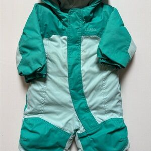 L.L. Bean Aqua & teal/green Snowsuit